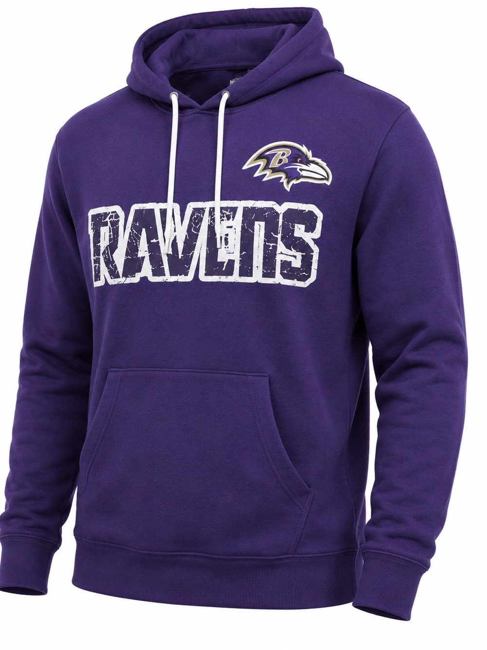 Baltimore Ravens Hoodie Men’s Medium Purple NFL Team Apparel Pullover Log